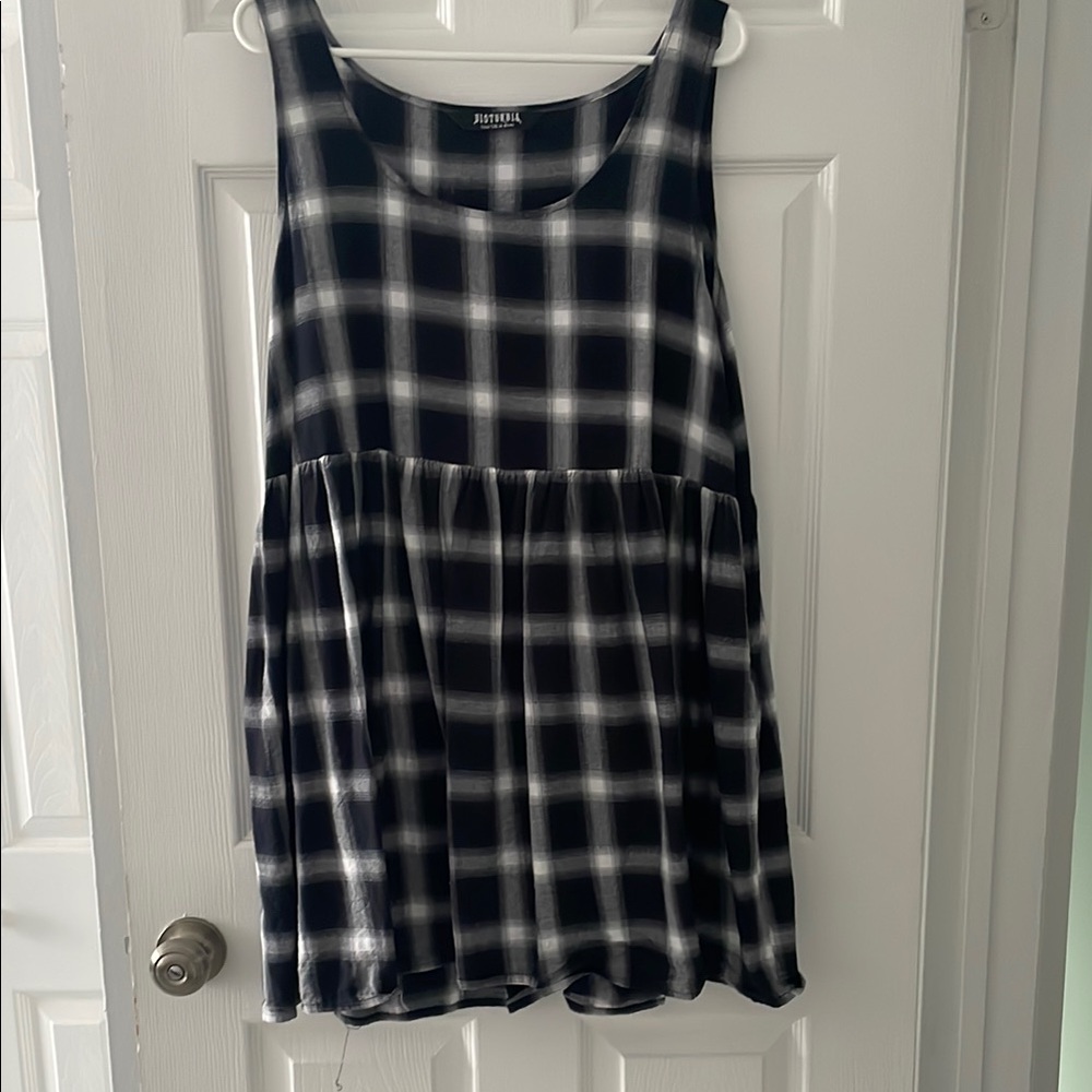 Disturbia plaid sleeveless dress